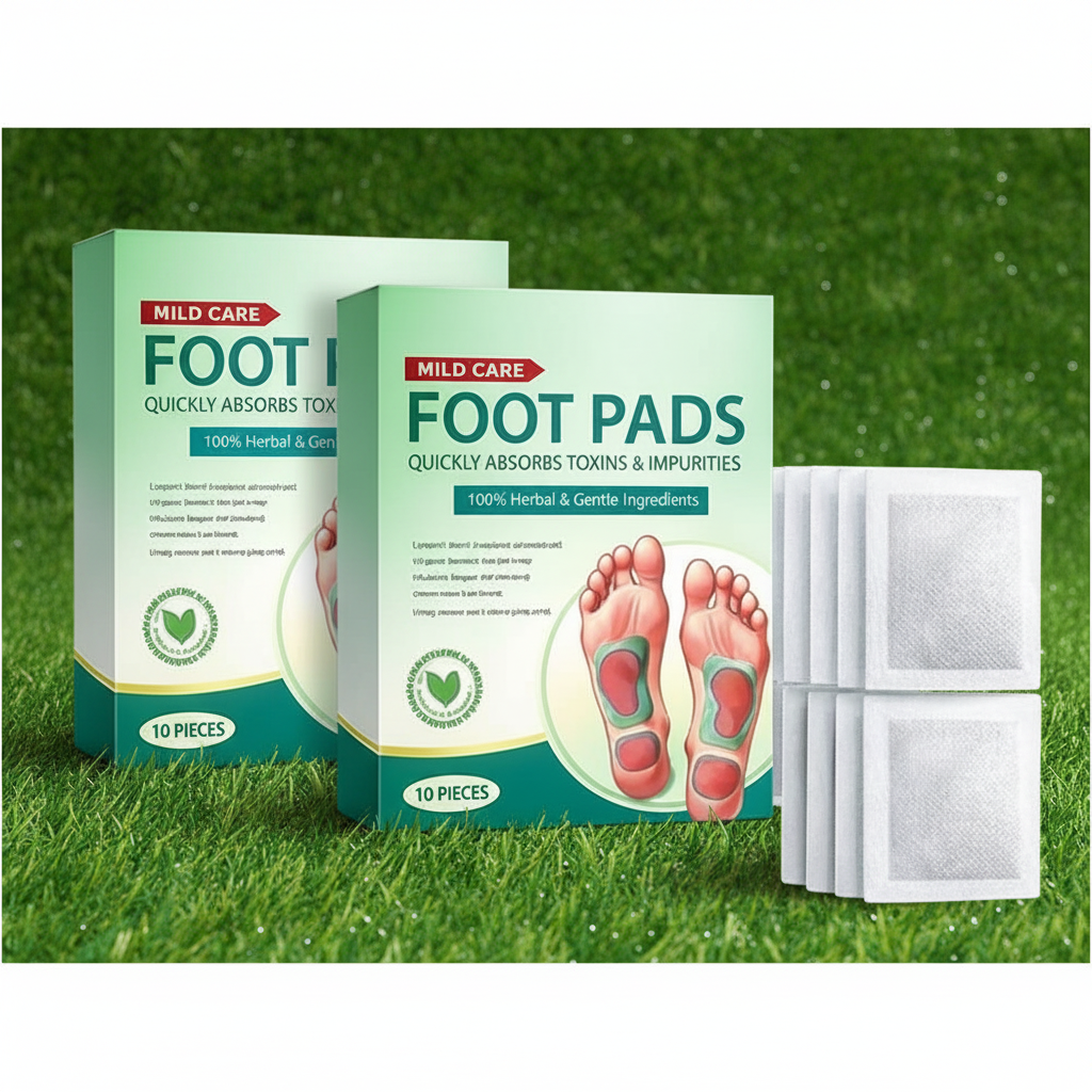 AuraZi Ginger Detox Foot Patches — Deep Cleanse & Pain Relief (Pack of 10)