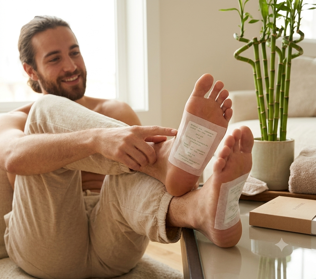 AuraZi Ginger Detox Foot Patches — Deep Cleanse & Pain Relief (Pack of 10)