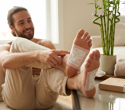 AuraZi Ginger Detox Foot Patches — Deep Cleanse & Pain Relief (Pack of 10)