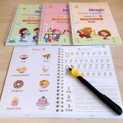 Magic Practice Copybook for Kids – Reusable Writing Practice Book for Alphabets, Numbers & Maths