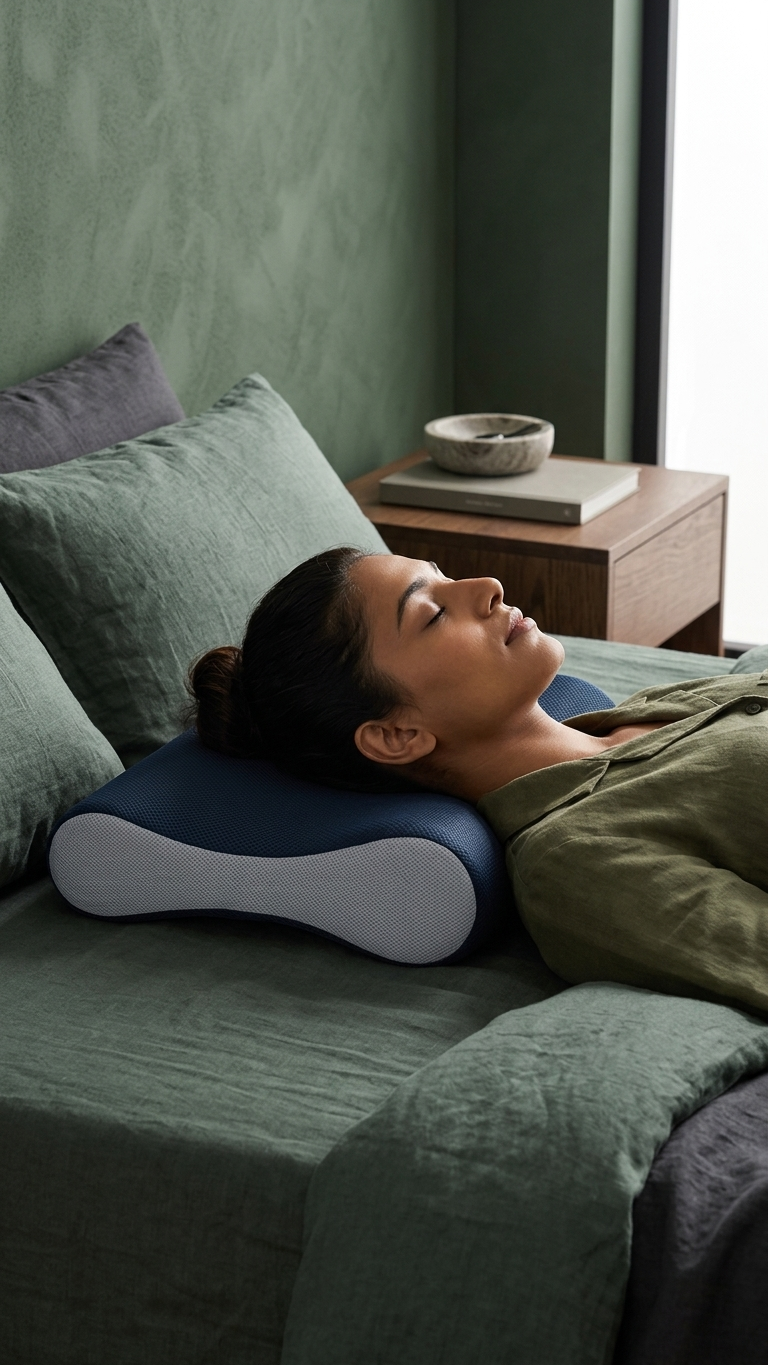 Cervical Pillow for Neck & Shoulder Pain Relief – Ergonomic Orthopedic Memory Foam Support